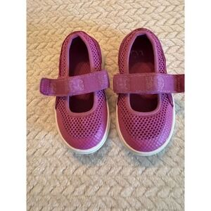 UGG Toddler Girls Jass Mary Jane Purple Mesh Suede Sneakers 1124872T Size 6